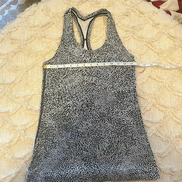 lululemon athletica Tops - Lululemon Cool Racerback Nulu Tank black & white leopard *see description*